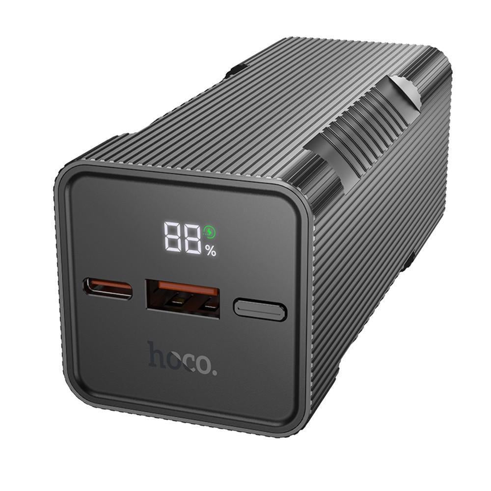 Повербанк з ліхтарем Hoco Q15 10000mAh PD 22,5W Чорний (2867028722)