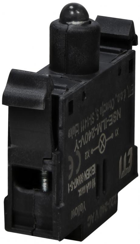 Модуль светодиодный ETI NSE-ILM-240V-Y 240V AC LED желтый для кнопок NSE (4774128)