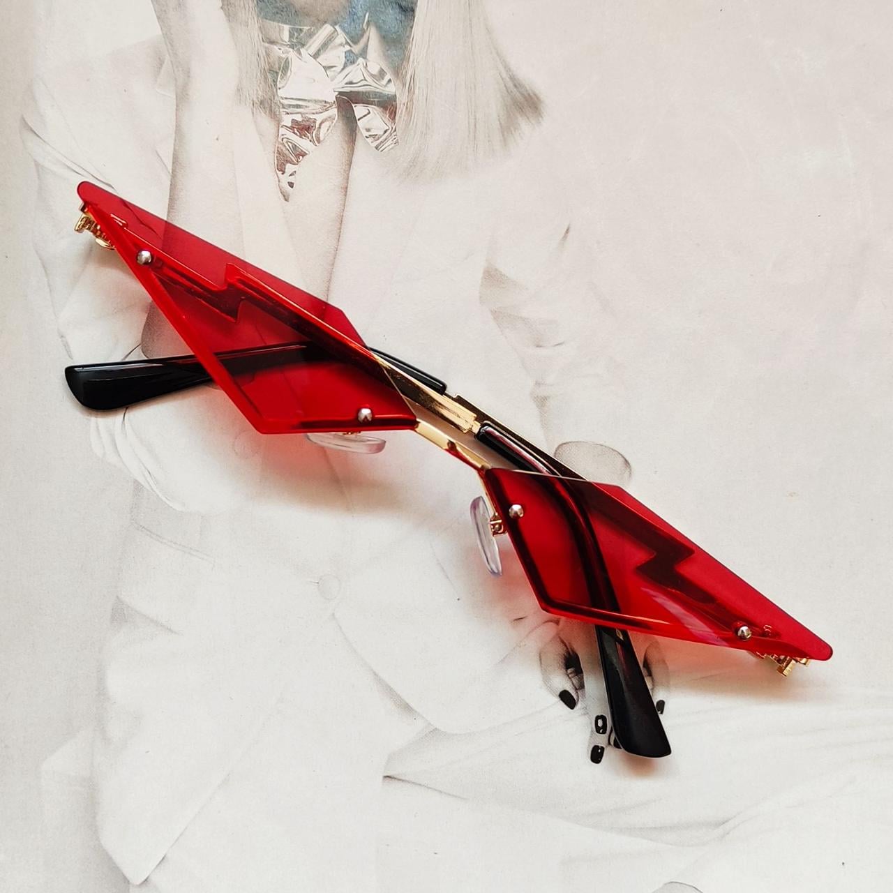 Очки молния Красный (0102-3)