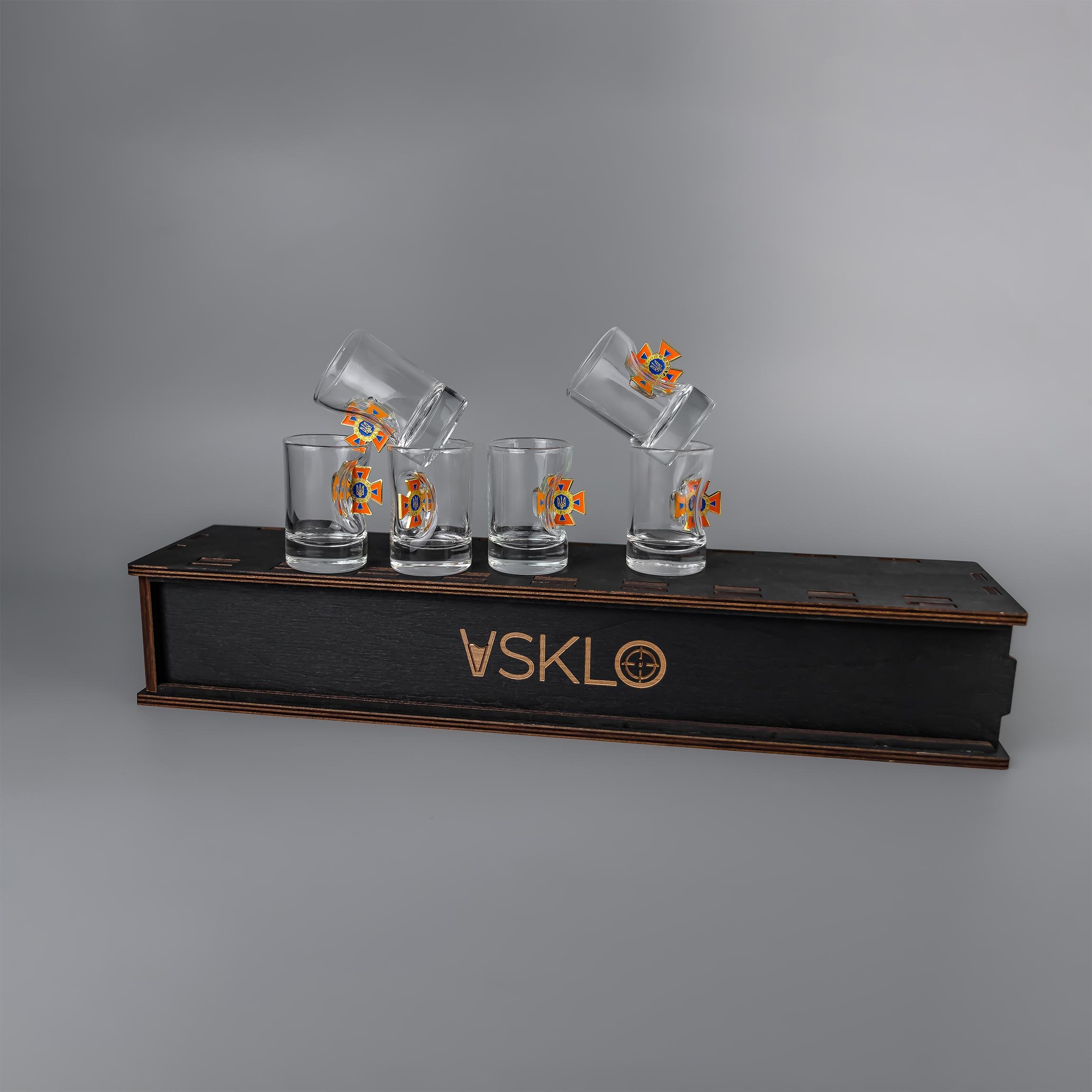 Подарочный набор рюмок VSKLO из ГСЧС в подарочной упаковке (19594488) - фото 3 Подарочный набор рюмок VSKLO из ГСЧС в подарочной упаковке (19594488) - фото 3