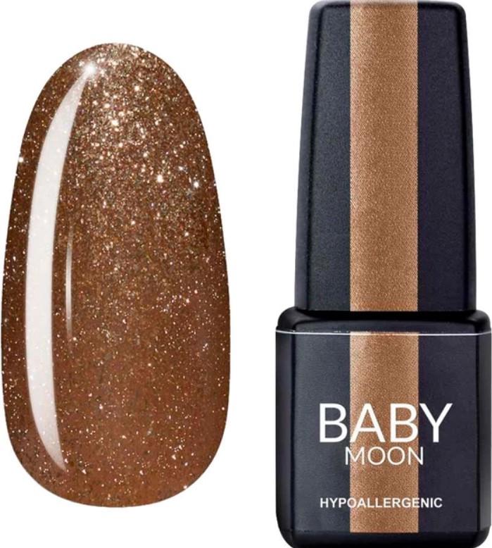 Гель-лак BABY MOON Dance Diamond Gel polish 6 мл №15 Охра с блестками