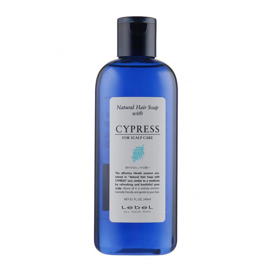 Шампунь для чутливої шкіри голови з екстрактом кипарису LEBEL Natural Hair Soap with Cypress Shampoo 240 мл