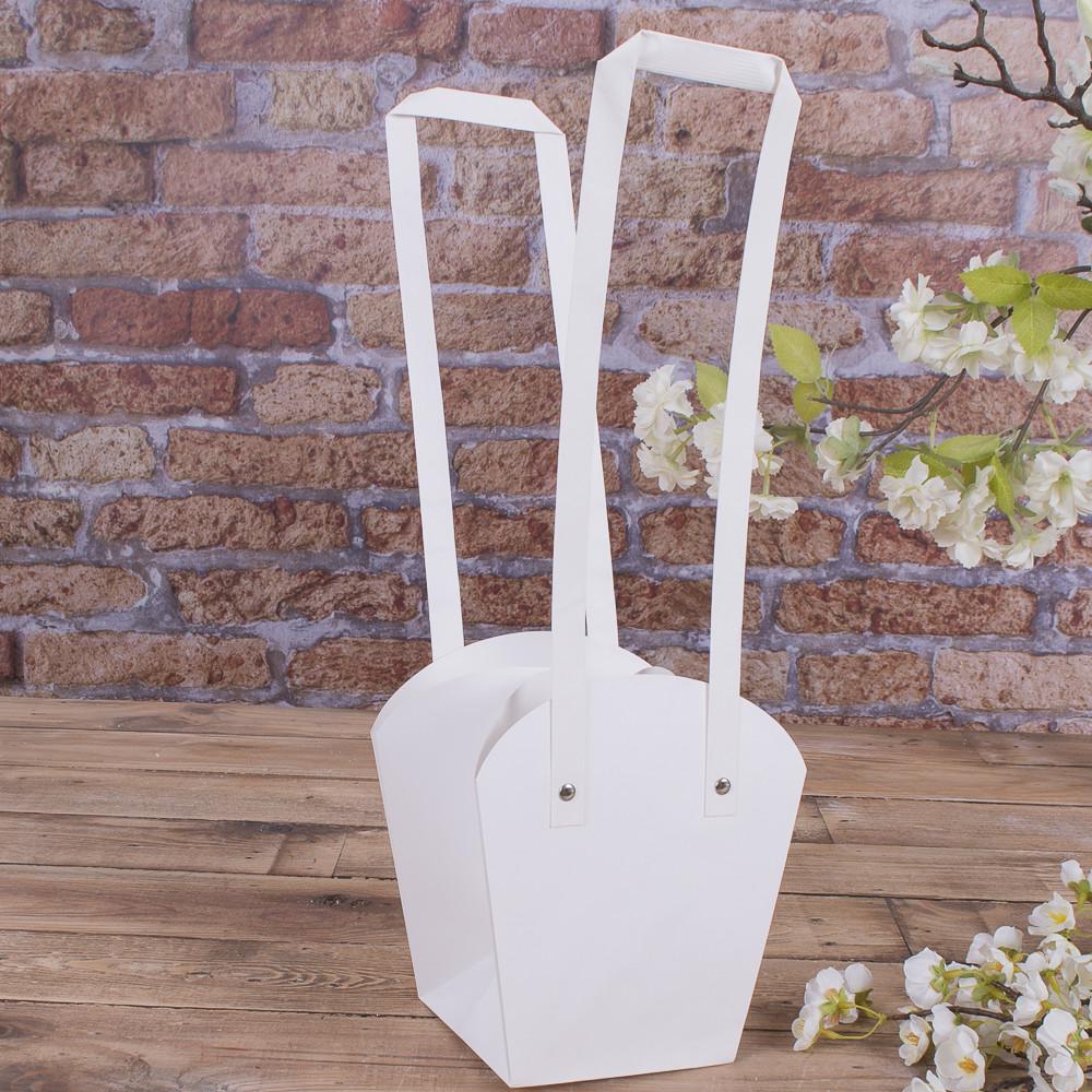 Пакет под цветы трапеция большой Белый (2912-4)