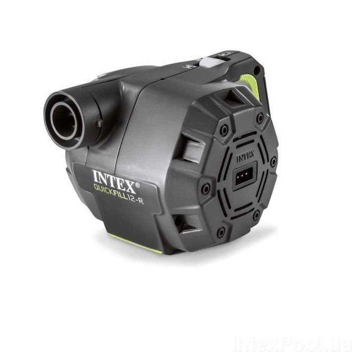 Насос для човна Intex 66642 12 V 220 V Black (008649)