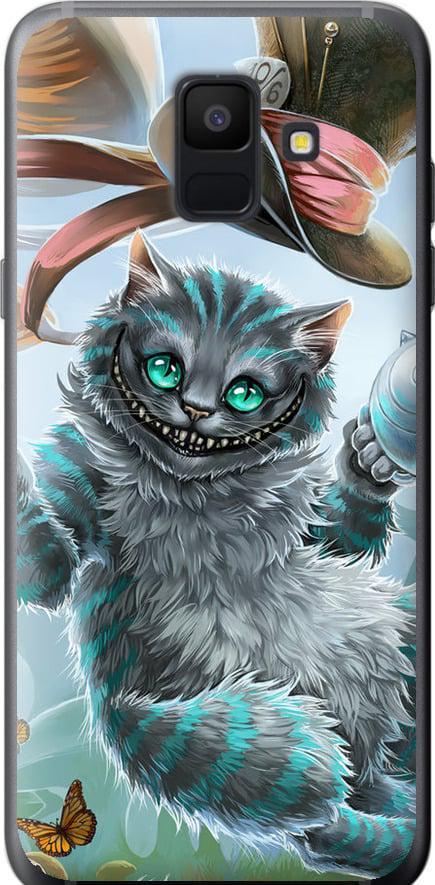 Чехол на Samsung Galaxy A6 2018 Чеширский кот 2 (3993t-1480-42517) Чехол на Samsung Galaxy A6 2018 Чеширский кот 2 (3993t-1480-42517)