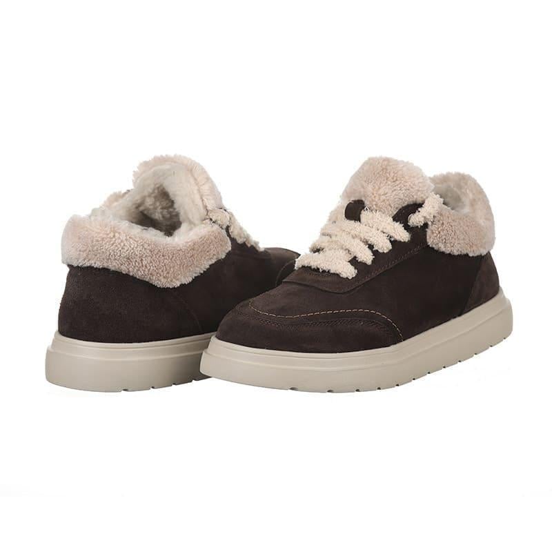 Кроссовки женские Road Style M1043-17 замшевые р. 39 Коричневый (20391)