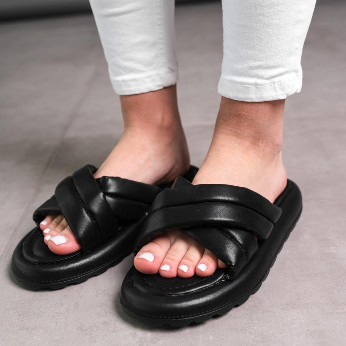Шлепанцы женские Fashion р. 36 23,5 см Черный (3668)