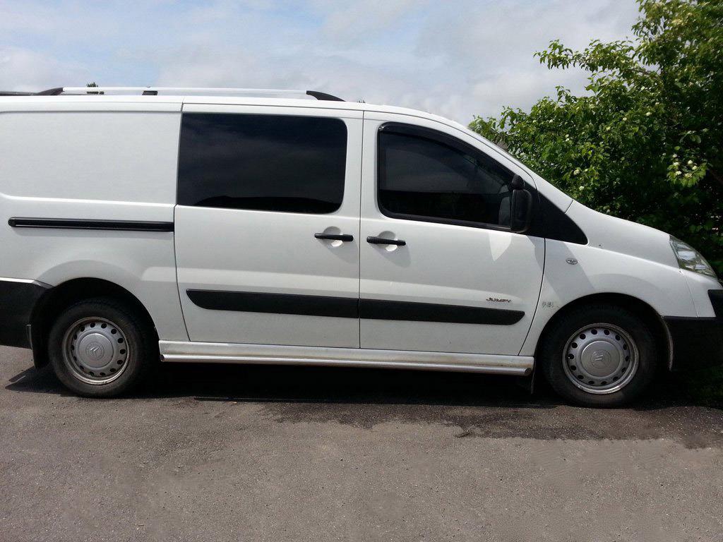 Боковые трубы BB001 2 шт нерж 51 мм короткая база для Peugeot Expert 2007-2016 гг. CAN Нержавеющая сталь Хром