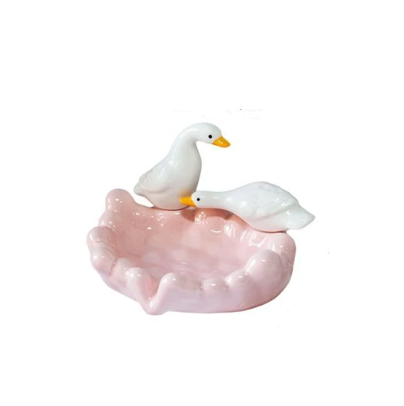 Мыльница с двумя Q00586 Гусаками 15,3х11,5х12 см Мыльница с двумя Q00586 Гусаками 15,3х11,5х12 см