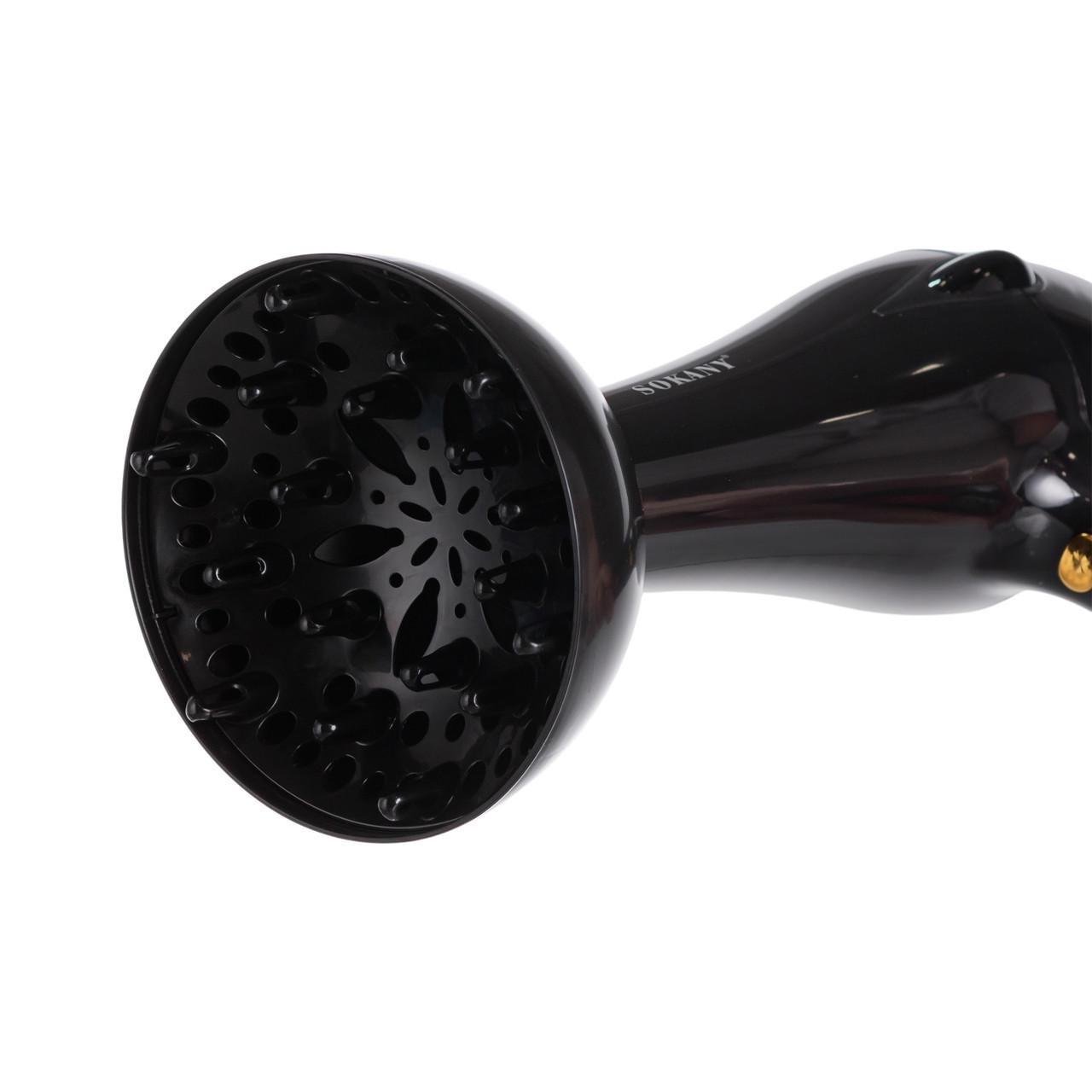 Фен для волос Sokany SK-2213 с диффузором и концентратором 2600 Вт (7412) - фото 3