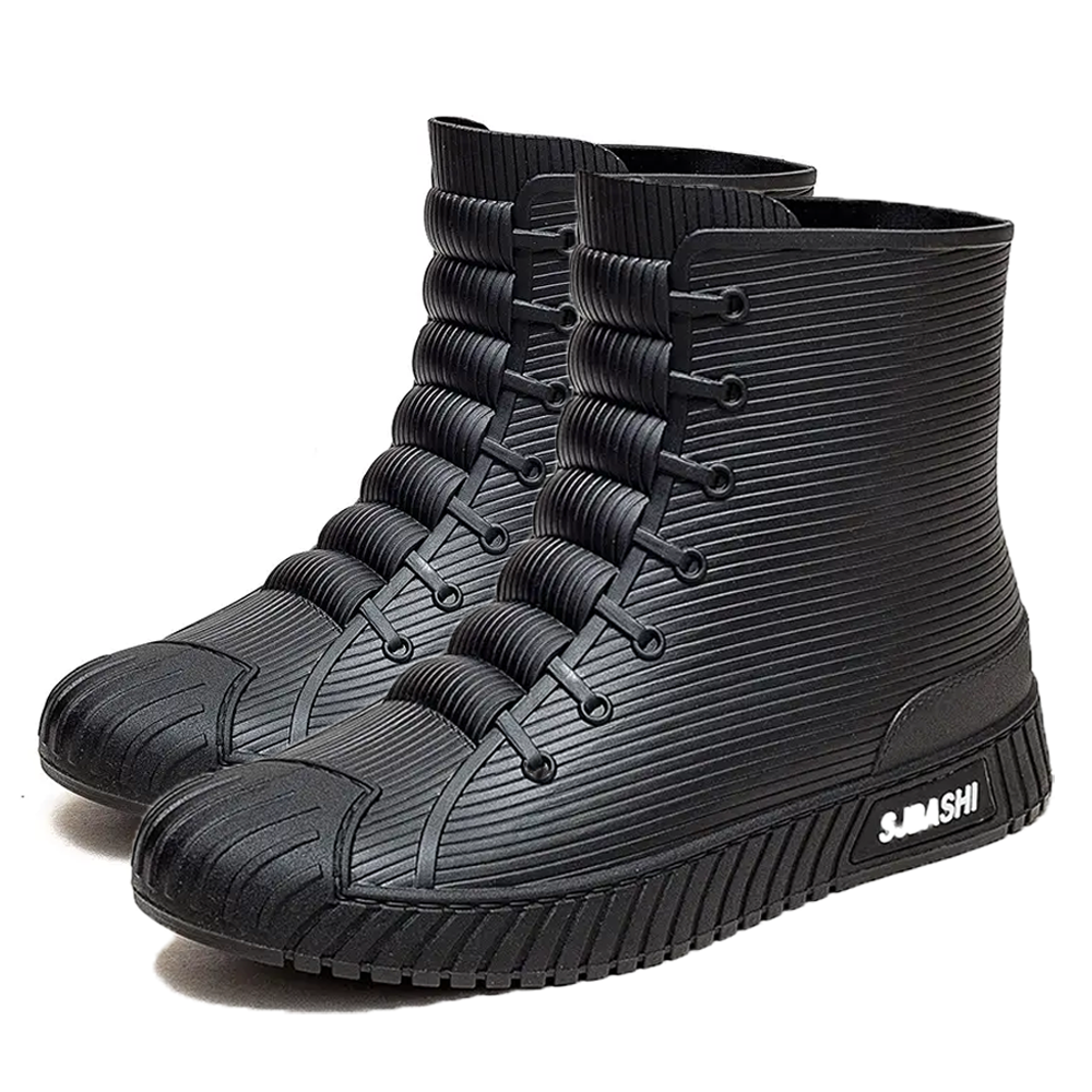 Напівчоботи чоловічі M00028-9 ПВХ з неопреновим носком р. 43 Чорний