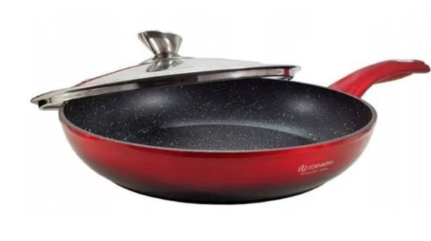 Сковорода с крышкой Edenberg EB-3337 мрамор 22 см (9-12EB-3337)