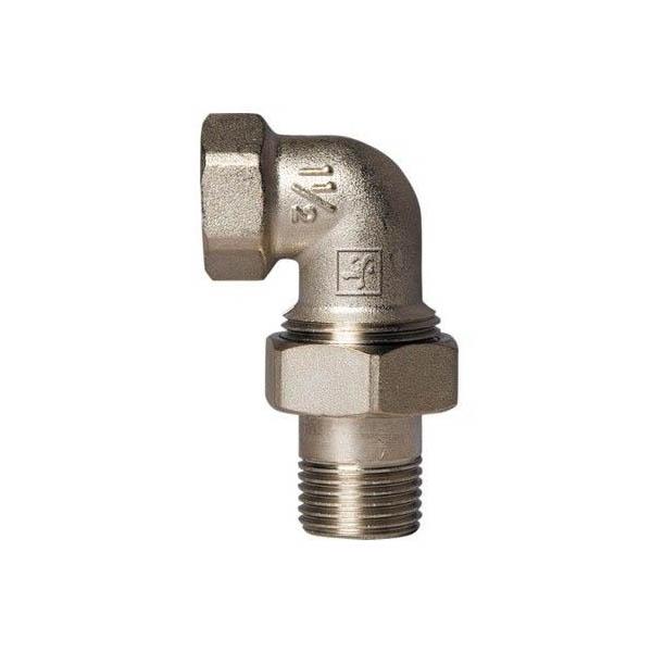 Сгон-американка SANTAN 1 1/2" угловой сандарт никелированный (43393) Сгон-американка SANTAN 1 1/2" угловой сандарт никелированный (43393)