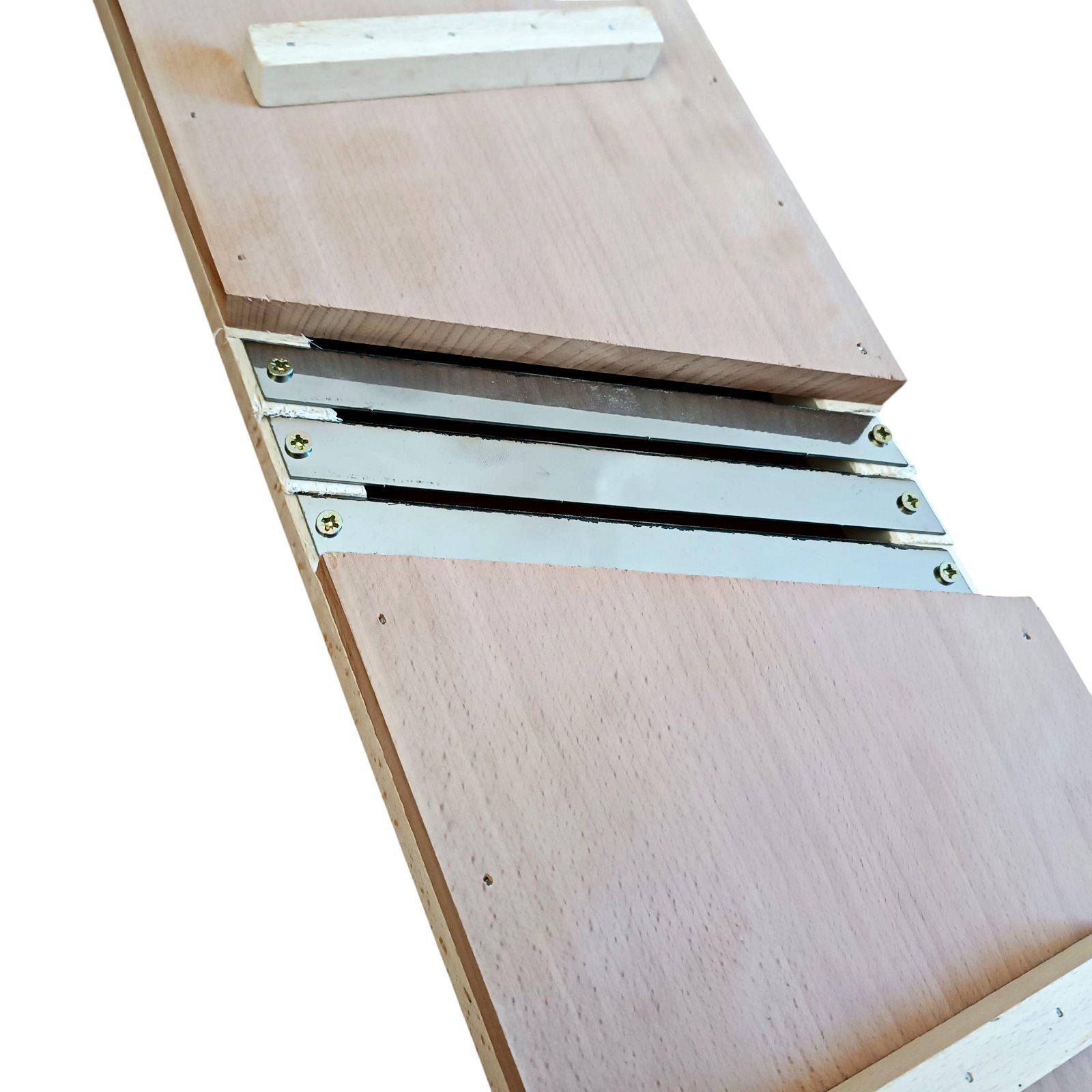 Шинковка для капусти дерев’яна з коробом 3 ножі 66x17 см (7064) - фото 3 Шинковка для капусти дерев’яна з коробом 3 ножі 66x17 см (7064) - фото 3