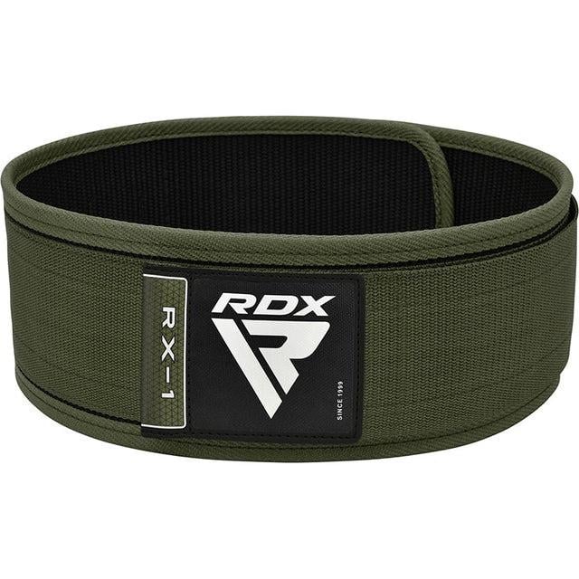 Пояс для важкої атлетики RDX RX1 Weight Lifting Belt L Army Green (WBS-RX1AG-L)