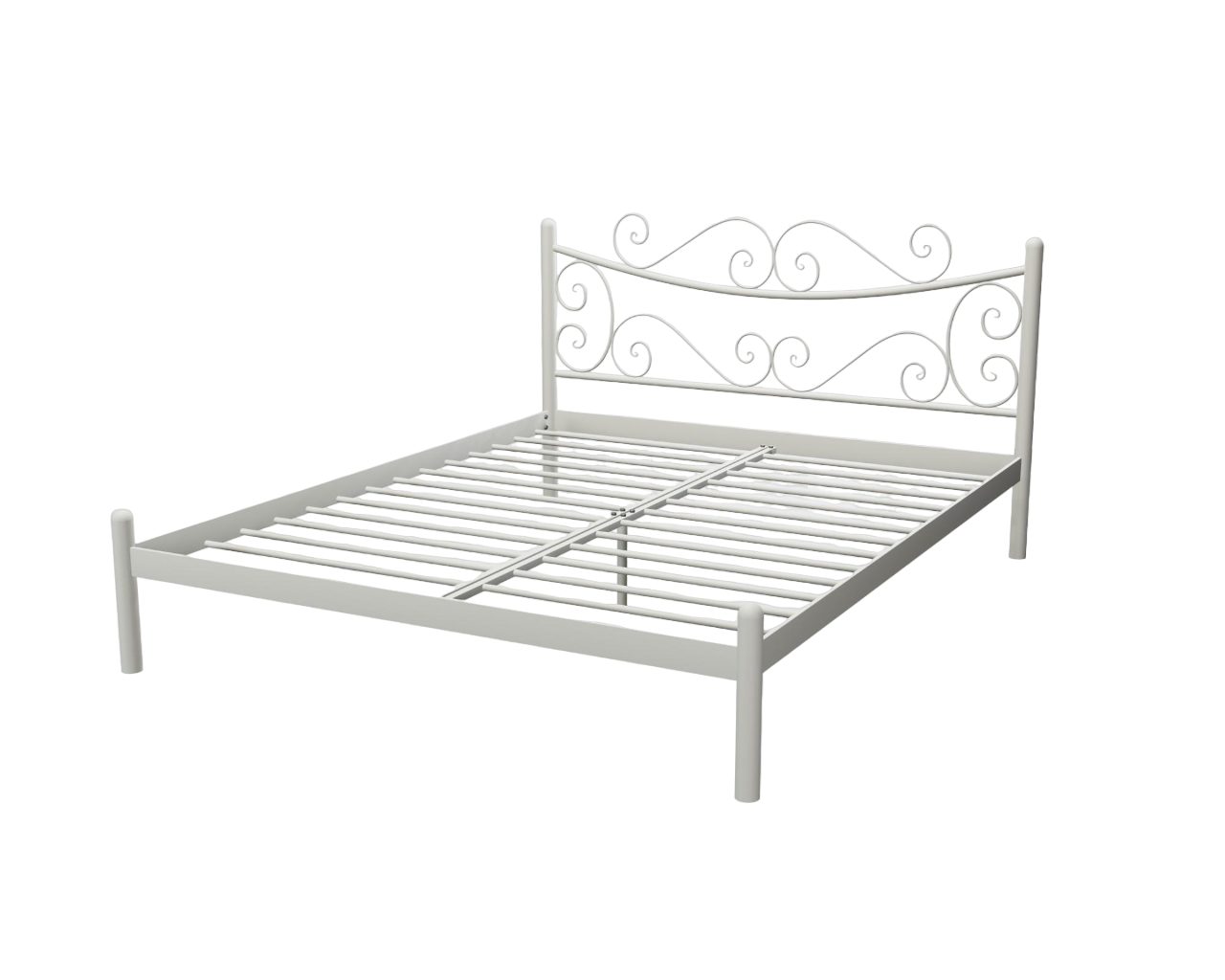 Кровать двухспальная AzalyaDesign 120х190 см Молочный (ten_0033)