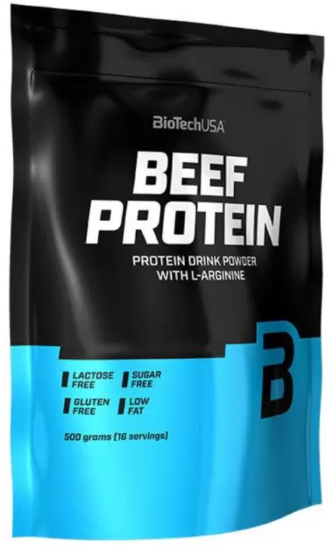 Протеин BioTechUSA Beef Protein 500 g 16 servings Strawberry