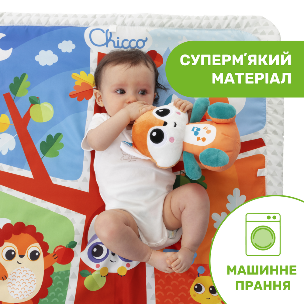 Игровой коврик музыкальный Chicco Волшебный лес (143116) - фото 4