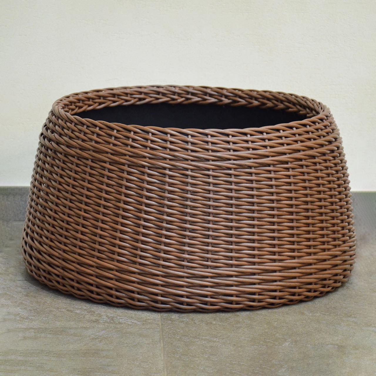 Подставка-юбка под елку плетеная из шт.учного ротанга/ручной работы M Молочный шоколад (23380182) - фото 3 Подставка-юбка под елку плетеная из шт.учного ротанга/ручной работы M Молочный шоколад (23380182) - фото 3