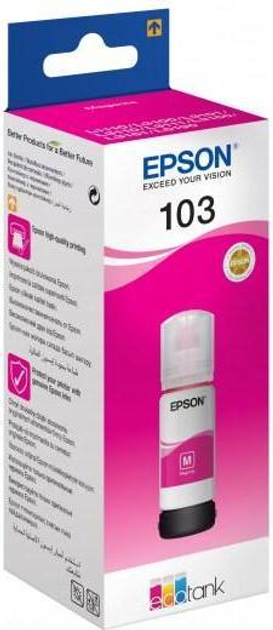 Чернила для принтера Epson 103 для L3100/L3101/L3110/L3150/L3151 65 мл Magenta (C13T00S34A) Чернила для принтера Epson 103 для L3100/L3101/L3110/L3150/L3151 65 мл Magenta (C13T00S34A)
