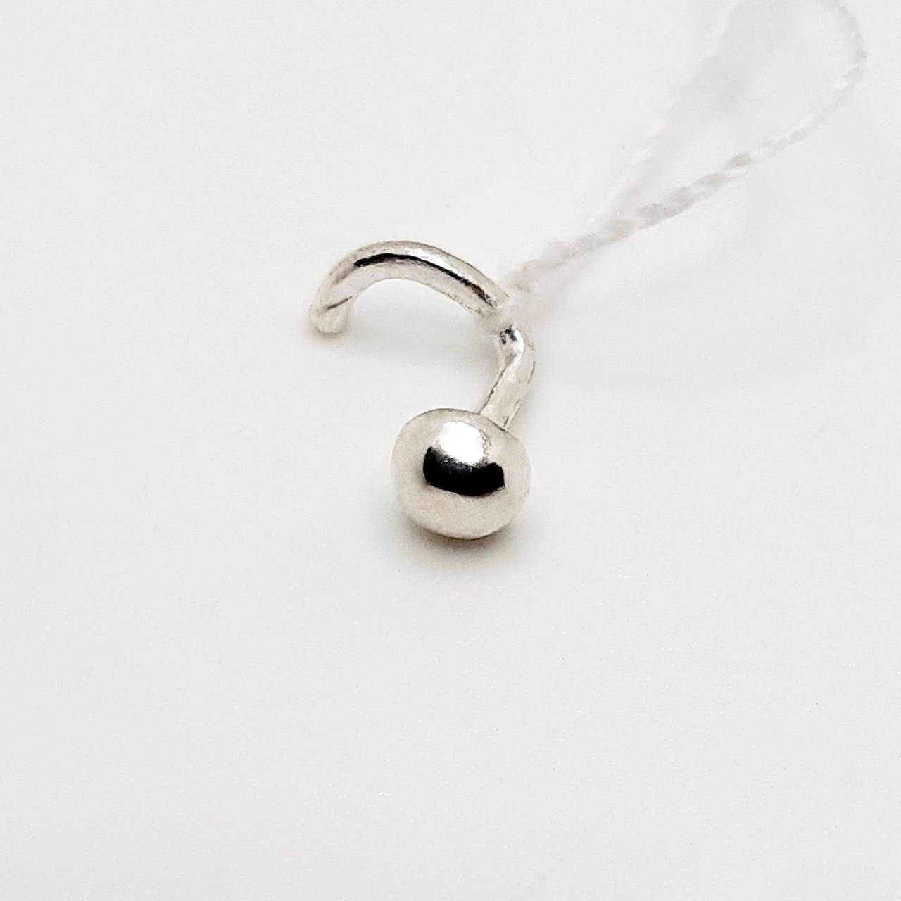 Серьга пирсинг в нос серебро 925° 0,22 г (71с011)