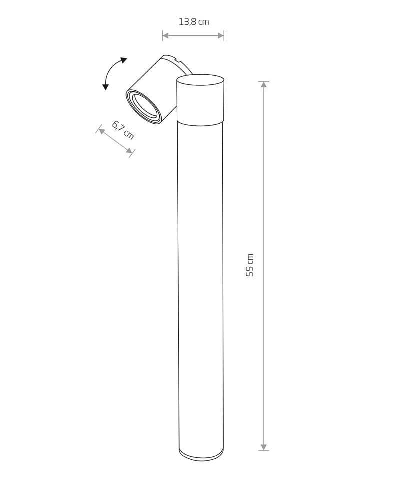 Светильник уличный Nowodvorski 8158 Tubings GU10 1x35W IP54 (2229967547) - фото 3