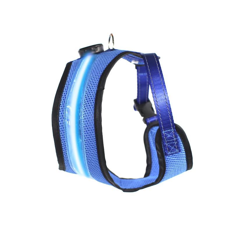 Шлея для собак Friend HY-051005 LED M Blue (1350243544)