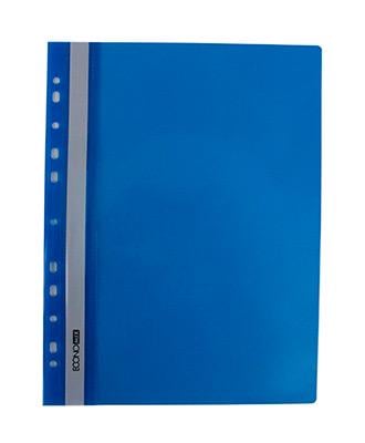 Папка-швидкозшивач Economix A4 з прозорим верхом з перфорацією Синій (E31510-02)