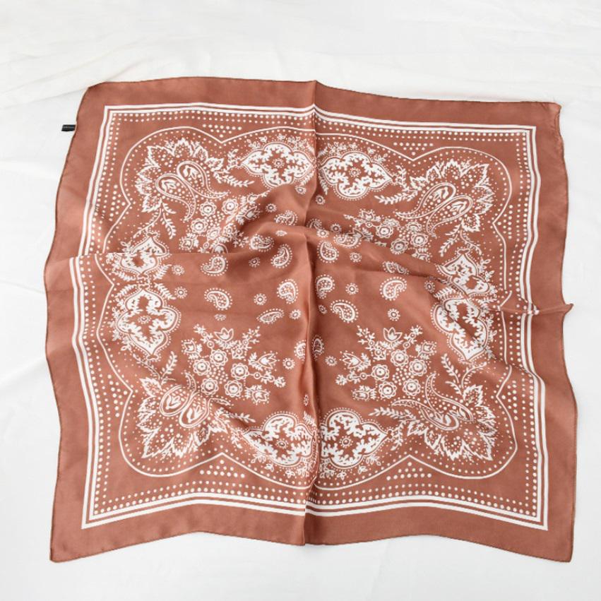 Хустка жіноча 10399 70х70 см Коричневий (4548246)