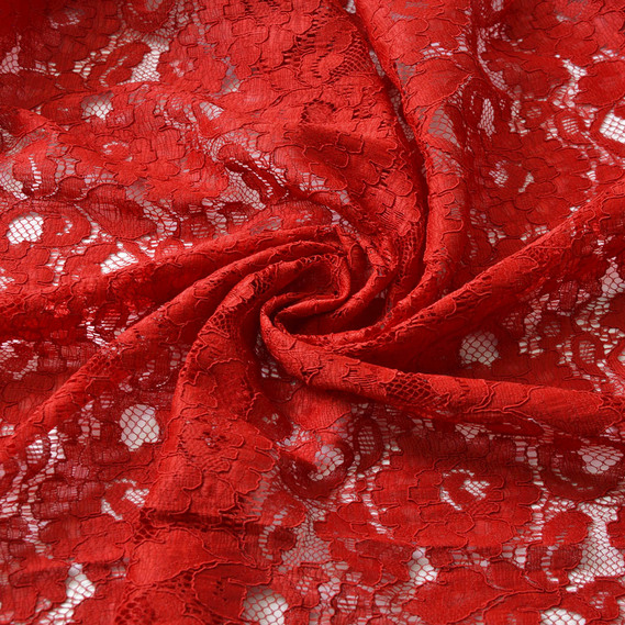 Ткань гипюр IDEIA Индонезия 2 1,45 м Темно-красный (2200004108766)