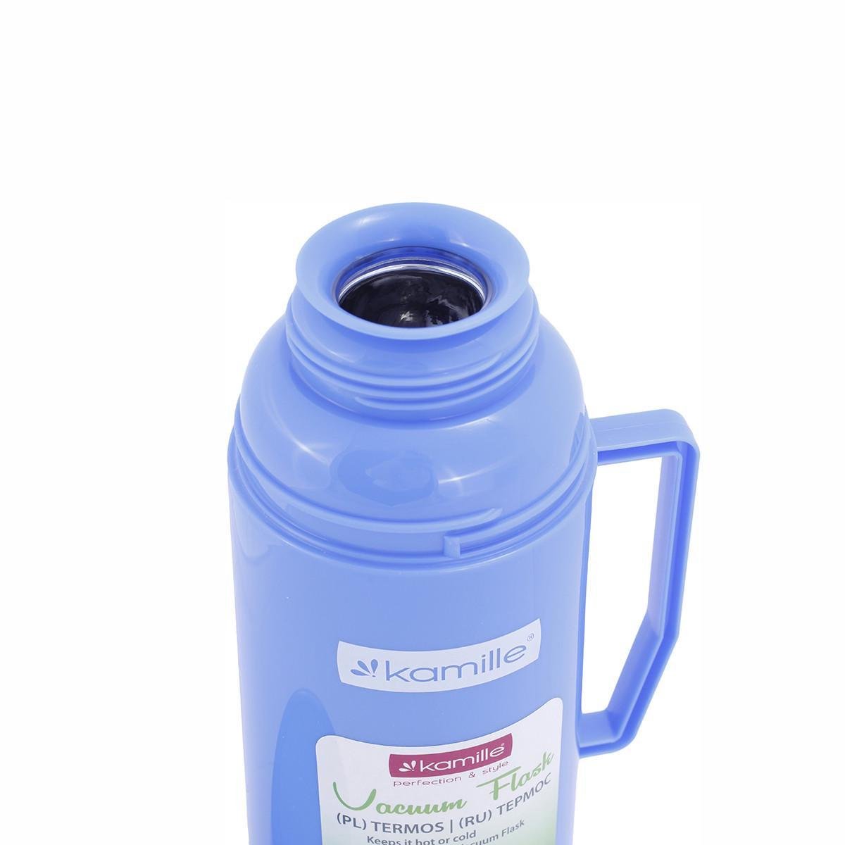 Термос із ручкою Kamille KM-2071 зі скляною колбою та 2 чашками 600 мл Синій (150-84-2071.2) - фото 7 Термос із ручкою Kamille KM-2071 зі скляною колбою та 2 чашками 600 мл Синій (150-84-2071.2) - фото 7
