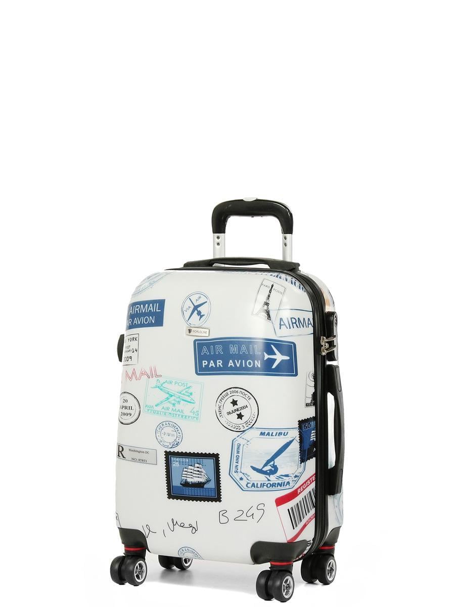 Валіза Airtex 809 Stamp малий 44 л 54x35x23 см Різнобарвний
