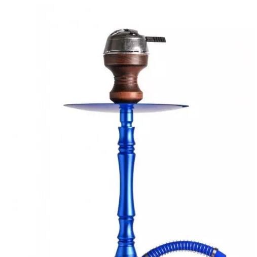 Кальян Yahya Nozzle Full Version нержавеющая сталь 58 см Синий (22665) - фото 5