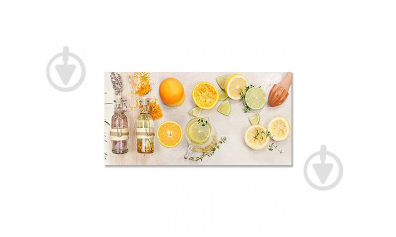 Наклейка виниловая на стол Zatarga «Цитрусы и Травы» 600х1200 мм Z180517st