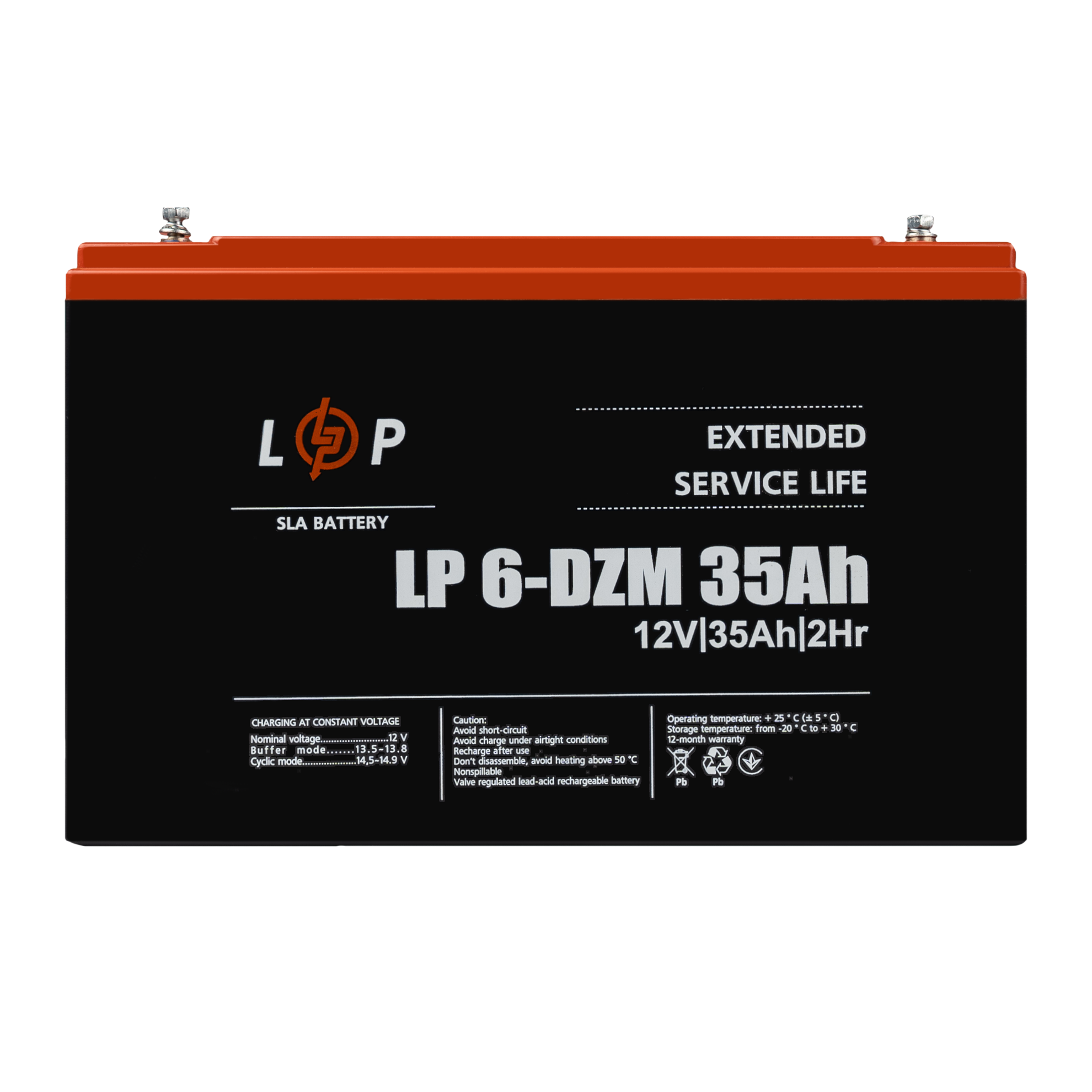 Аккумулятор тяговый свинцово-кислотный AGM LP 6-DZM-35 Ah