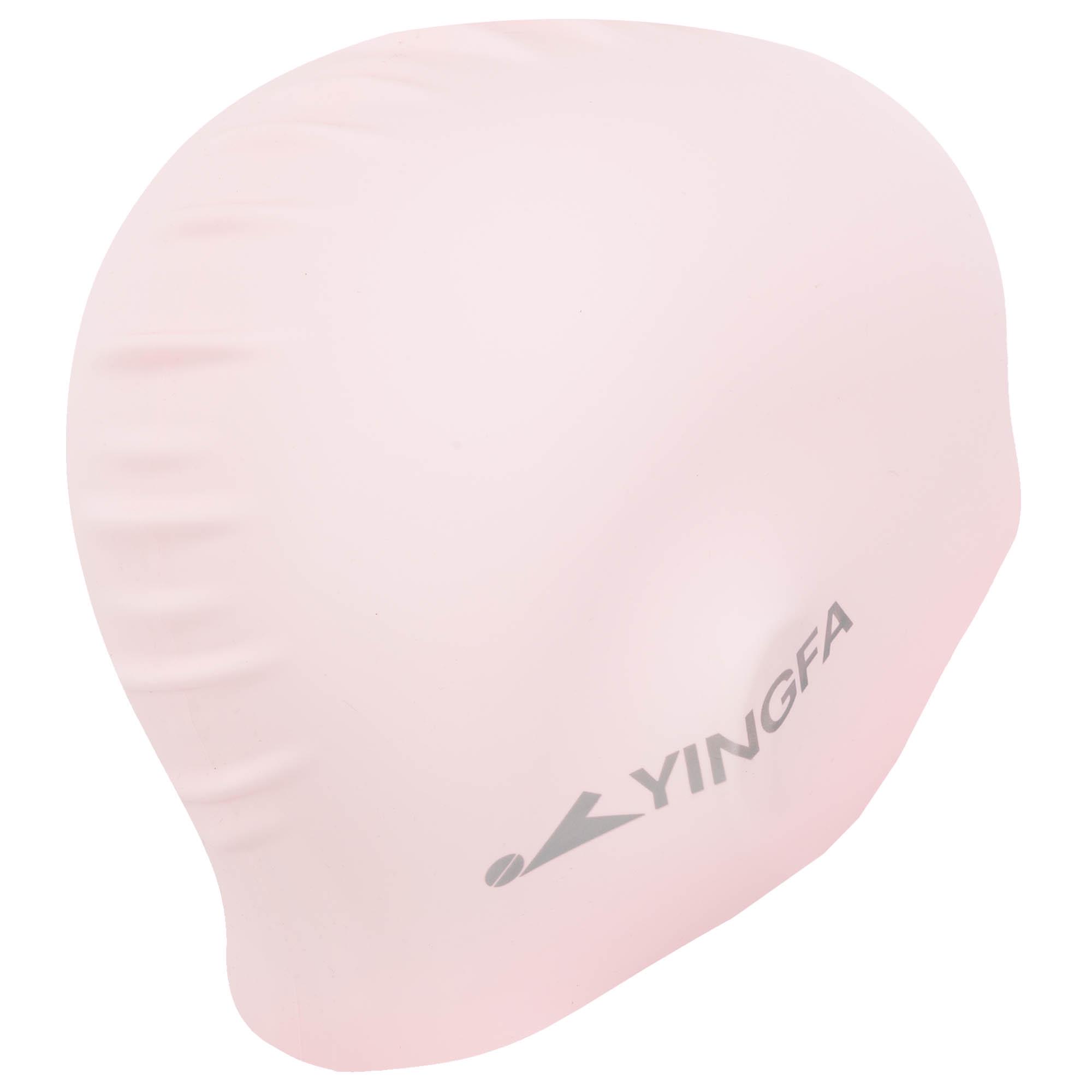 Шапочка для плавання для дорослих YINGFA C0081 силіконова L Рожевий (C0081_Розовый_L) - фото 3