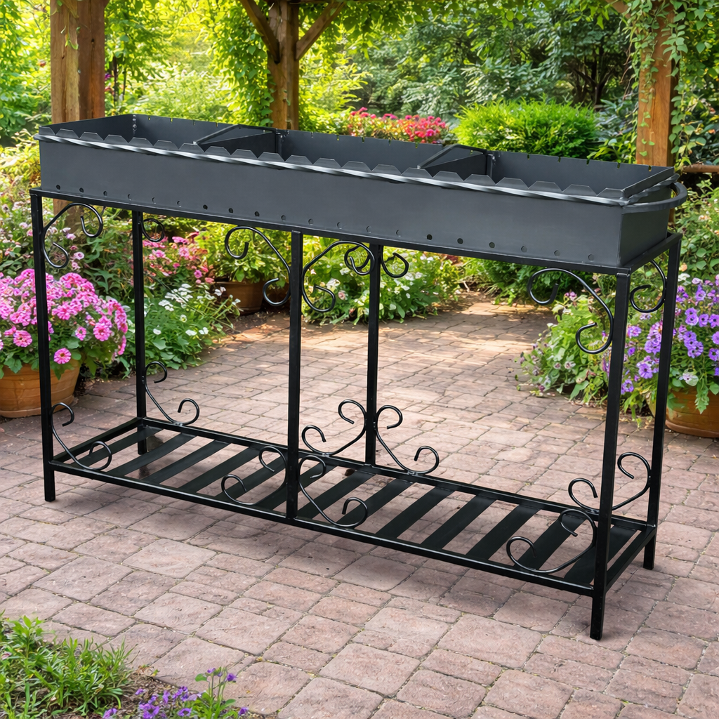 Мангал Jooki Гефест на 20 шампуров 4 мм на дровнице (10076)