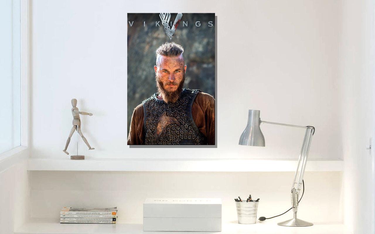 アート・デザイン・音楽 The Art of Big City / Ragnar ᐉ Картина Викинги Рагнар Лодброк (DS452) • Купить в Киеве