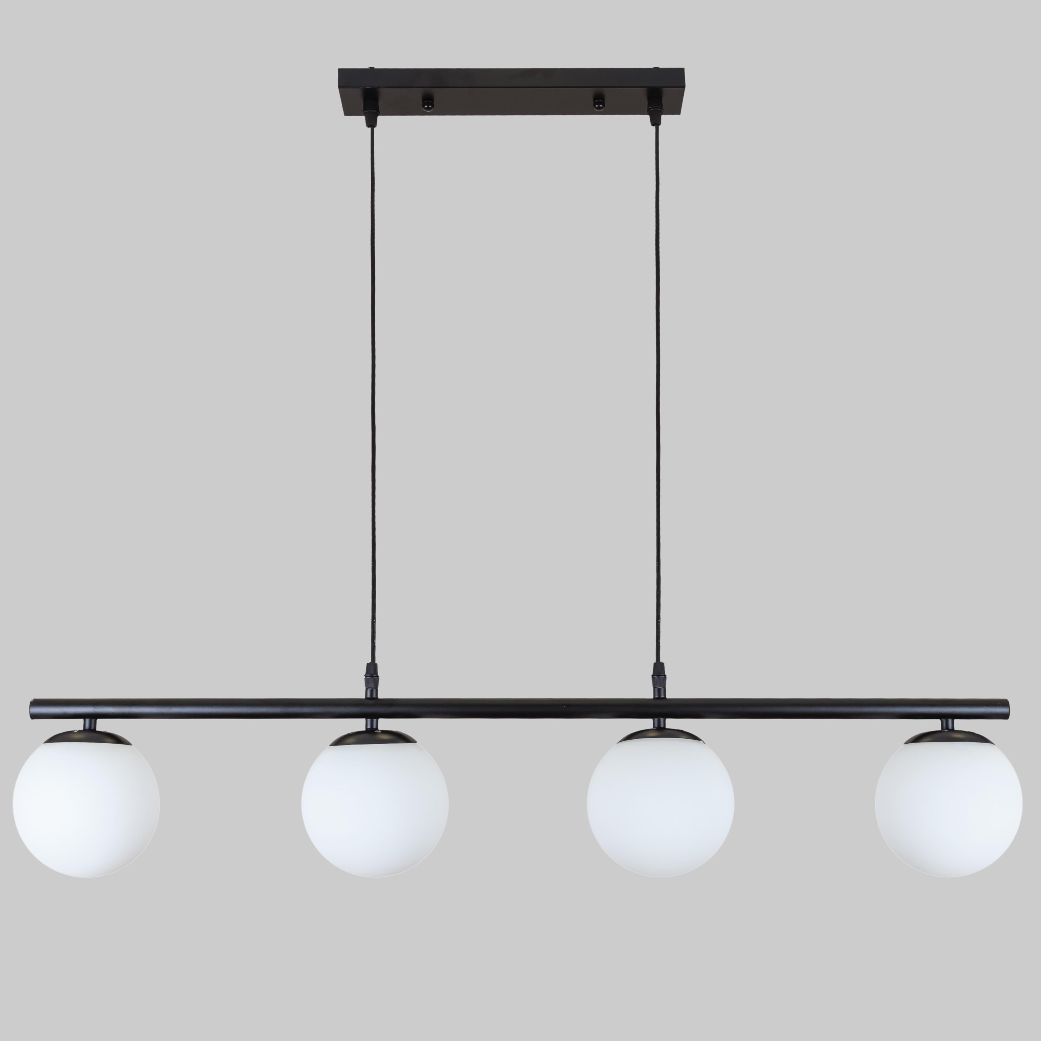 Люстра планка на 4 лампы 52-9822-4 Black/White (52-9822-4 BK+WH) Люстра планка на 4 лампы 52-9822-4 Black/White (52-9822-4 BK+WH)