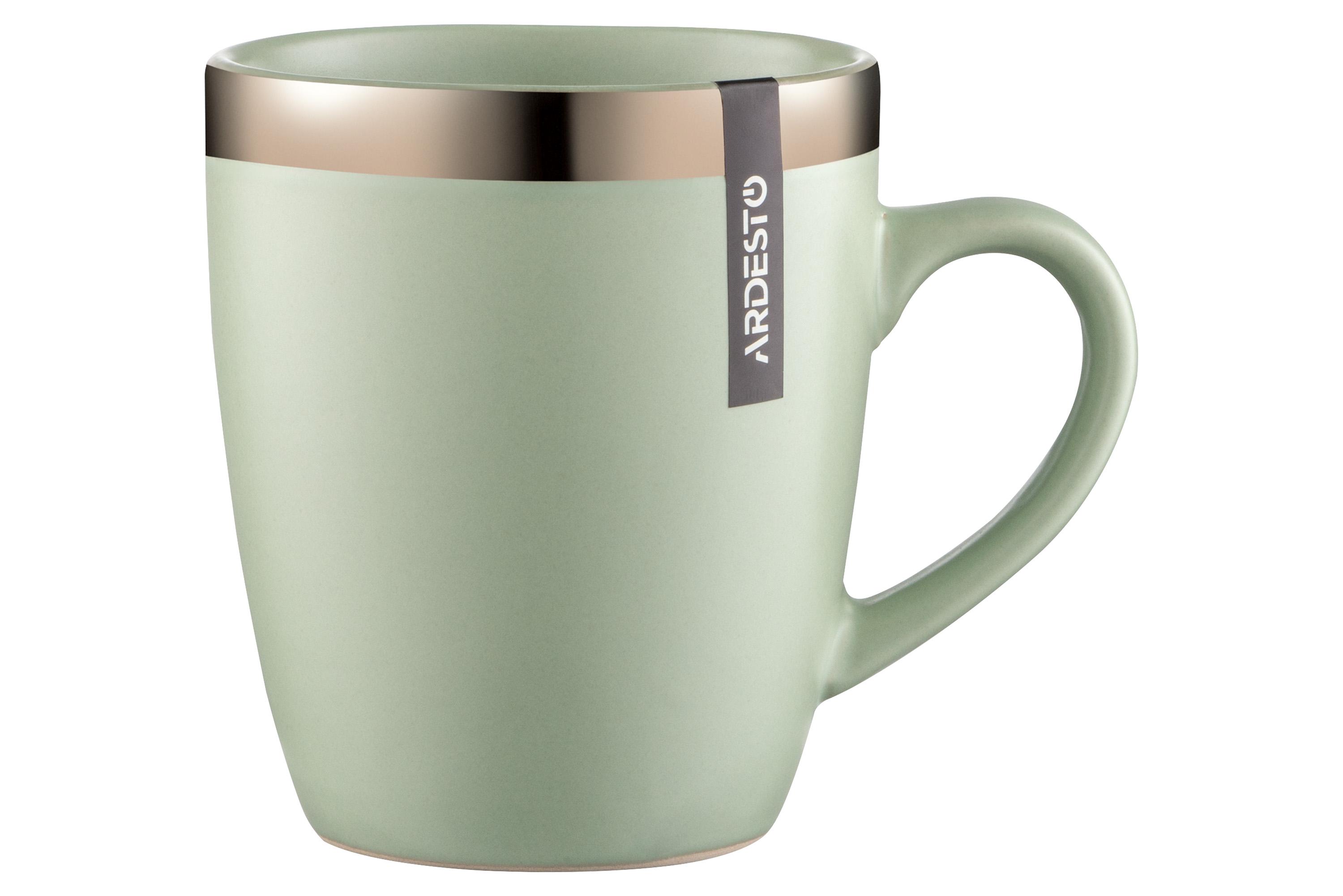 Чашка керамическая Ardesto Liguria 360 мл Green Bay (AR2936LGC)
