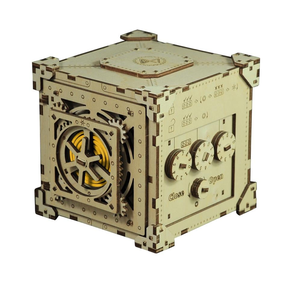 Конструктор дерев'яний Lockbox Time for Machine T4M380307 Жовтий (37216s46601)