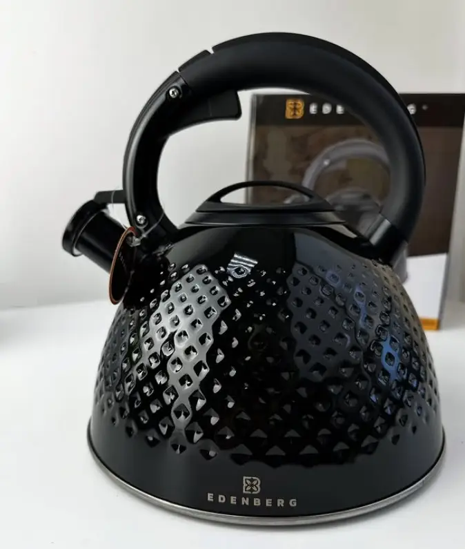 Чайник со свистком Edenberg EB-8854-Black 3 л Черный (8-6-4993980)