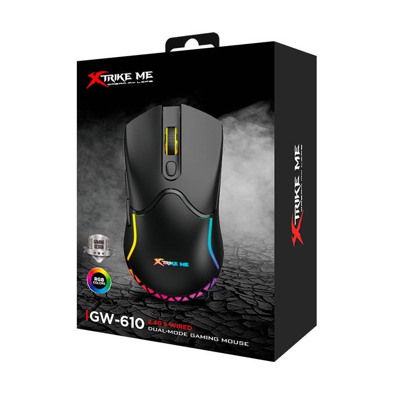 Миша ігрова Xtrike ME GW-610 gaming mouse RGB 800-8000 6 step DPI 2.4G/Type-C (26767505) - фото 5 Миша ігрова Xtrike ME GW-610 gaming mouse RGB 800-8000 6 step DPI 2.4G/Type-C (26767505) - фото 5