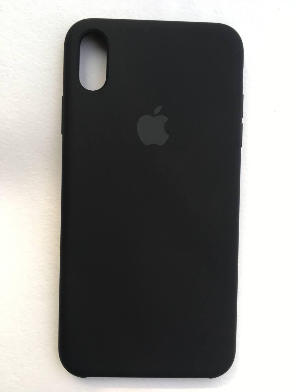 Чехол силиконовый оригинальный Silicone Case MRWE2ZM/A для Apple Iphone XS Max (6.5") Black - фото 13