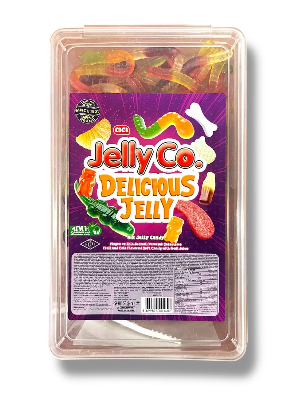 Мармелад жевательный фруктовый Cici Delicious Jelly банка Червячки 1 кг (00000006433)