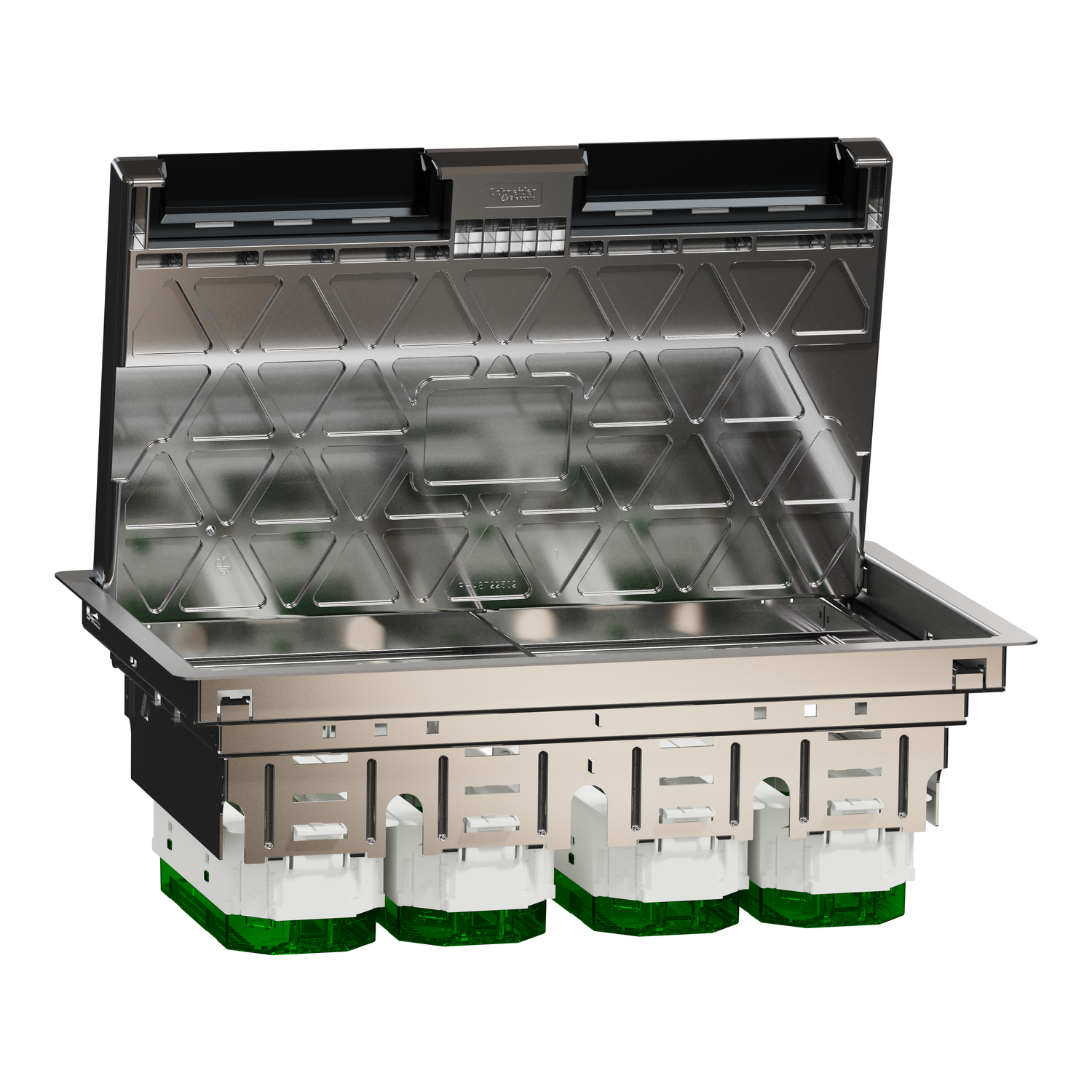 Лючок напольный Schneider Electric Unica 12 модулей 224x82x345 мм металл (INS52127) Лючок напольный Schneider Electric Unica 12 модулей 224x82x345 мм металл (INS52127)