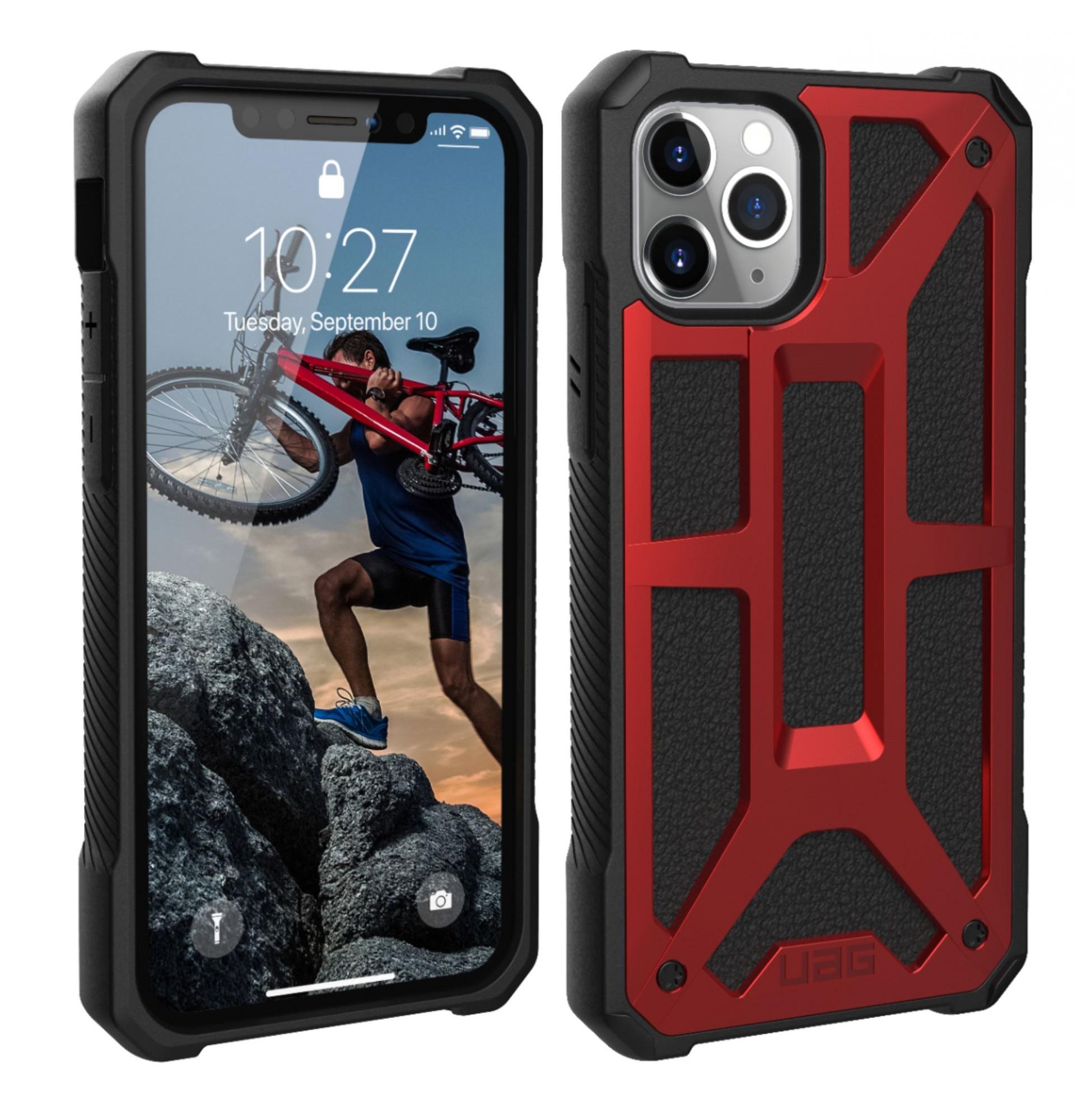 Чехол милитари противоударный UAG Monarch для Iphone 11 Pro/X/XS Crimson