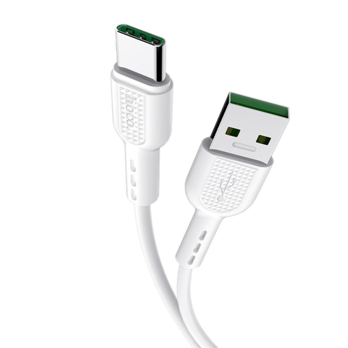Кабель USB Hoco X33 Type-C 5A Surge White - фото 2