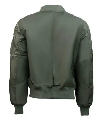 Бомбер Top Gun CWU-45 Flight Jacket with patches 2XL Olive (TGJ1900O2XL) - фото 2