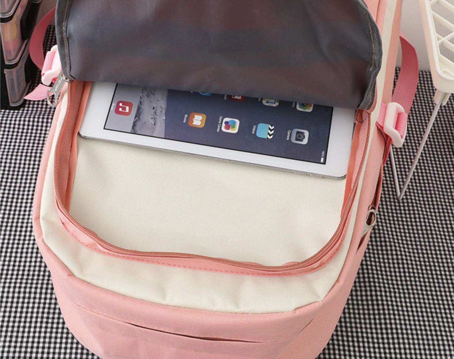 Шкільний рюкзак для дівчинки CLBD BAG 4в1 шоппер/пенал/сумочка Рожевий (DR016331) - фото 8 Шкільний рюкзак для дівчинки CLBD BAG 4в1 шоппер/пенал/сумочка Рожевий (DR016331) - фото 8